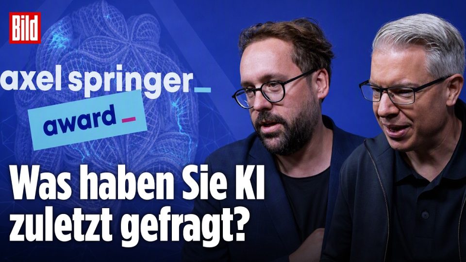 Künstliche Intelligenz Nutzung – Frank Thelen und Paul Ronzheimer beim Axel-Springer-Award sprechen über Künstliche Intellig…