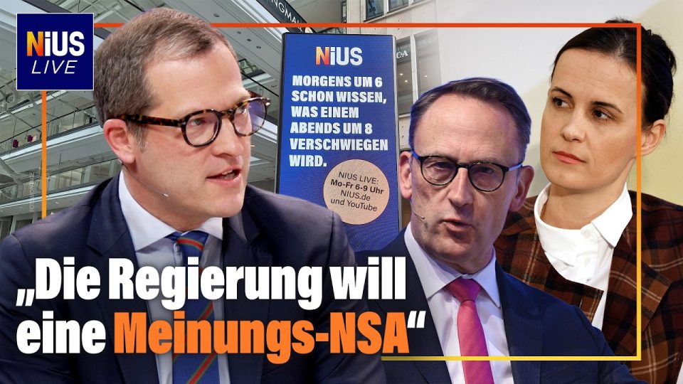 Digitaler Medienstaatsvertrag – Symbolbild mit KI-Analyse von Medieninhalten und Überwachungstechnologie