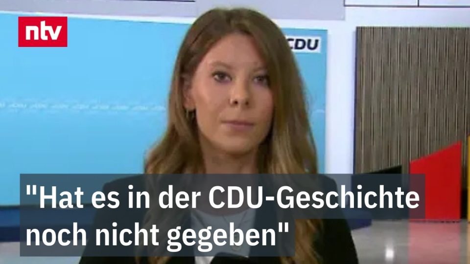5-Prozent-Hürde CDU – CDU-Logo vor dem Konrad-Adenauer-Haus – Partei droht an der 5-Prozent-Hürde in Mecklenburg-Vorpommern …