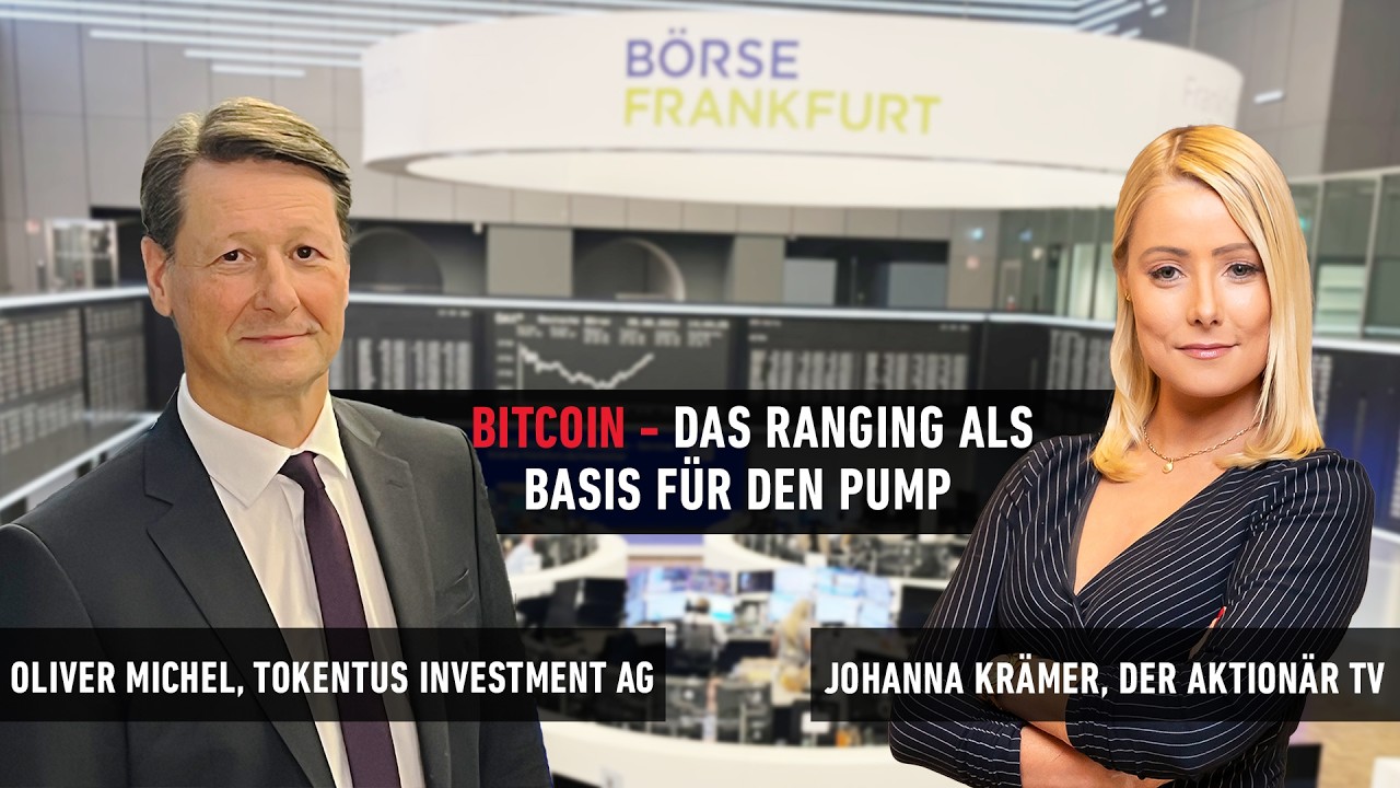 Bitcoin Altcoins – Bitcoin und Altcoin-Kursverläufe auf einem Handelsbildschirm – Bitcoin und Altcoins in bullischer Ausgang…
