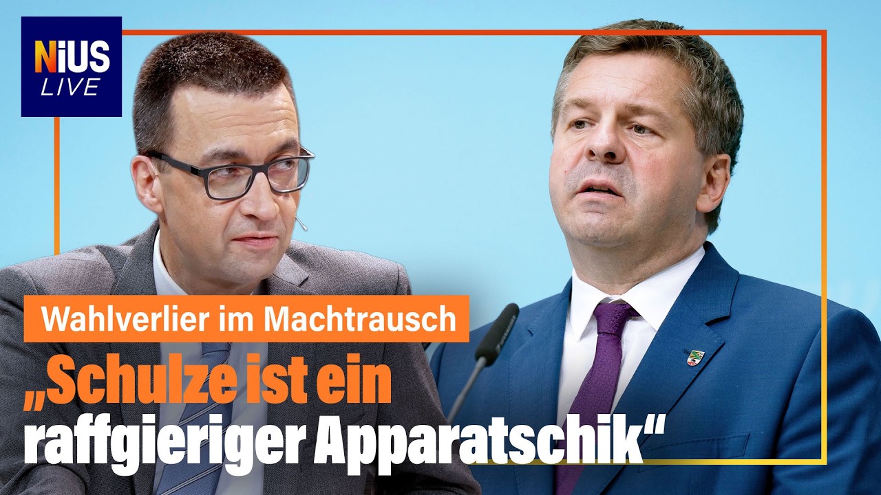 Sven Schulze, Ministerpräsident von Sachsen-Anhalt, nach der CDU-Fraktionssitzung in Magdeburg