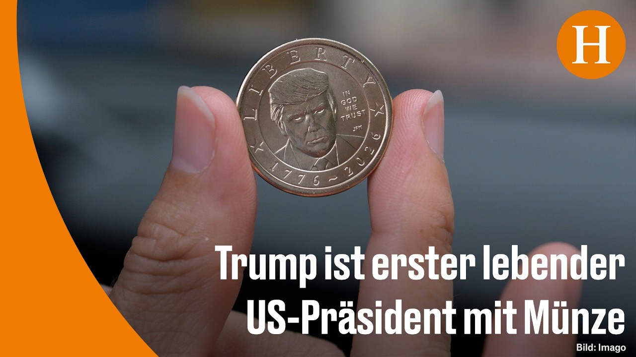 Offizielle Trump-Münze der US-Prägeanstalt mit dem Konterfei von Präsident Donald Trump