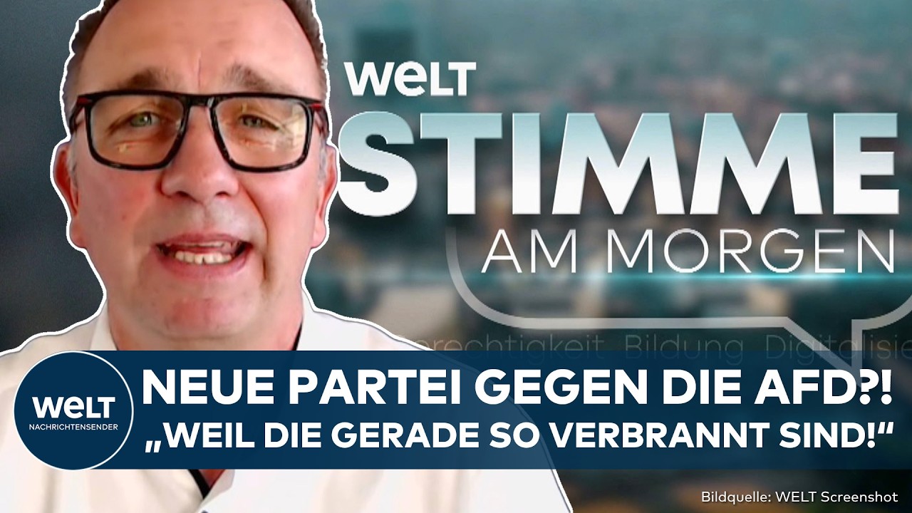 Wahlplakate verschiedener Parteien in Sachsen-Anhalt, Debatte um neue Partei in der Mitte als Antwort auf AfD-Stärke