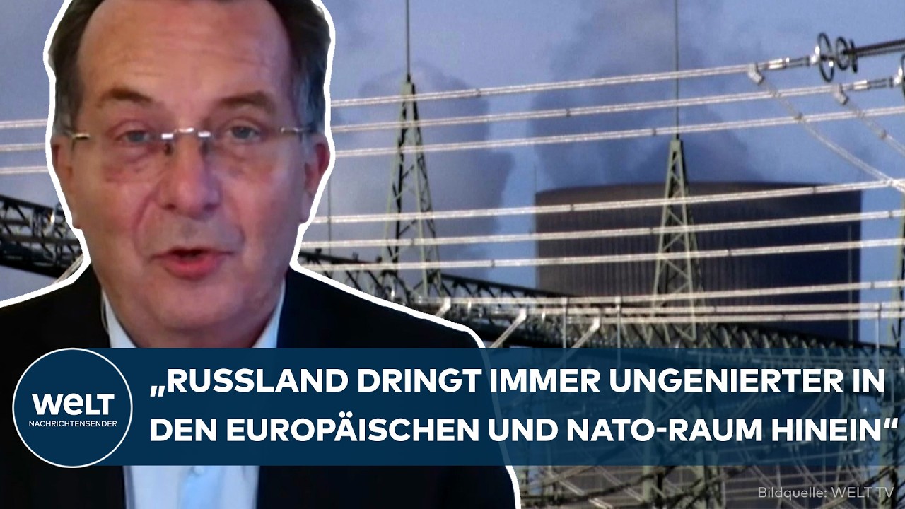 hybrider Krieg – Sicherheitsexperte warnt vor hybridem Krieg – beschädigtes Umspannwerk als Symbol für Infrastrukturangriffe