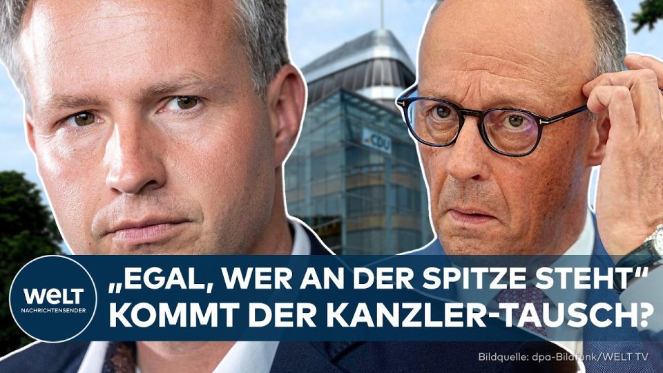 Kanzlerwechsel Merz – Friedrich Merz am Rednerpult im Bundestag – Debatte um möglichen Kanzlerwechsel und Koalitionskrise