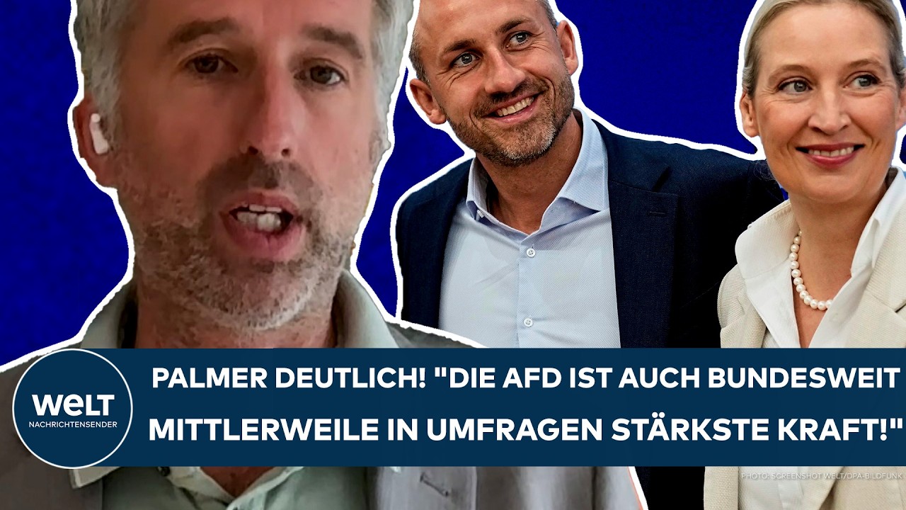 Boris Palmer im Interview vor dem Tübinger Rathaus – AfD stärkste Kraft laut aktuellen Umfragen
