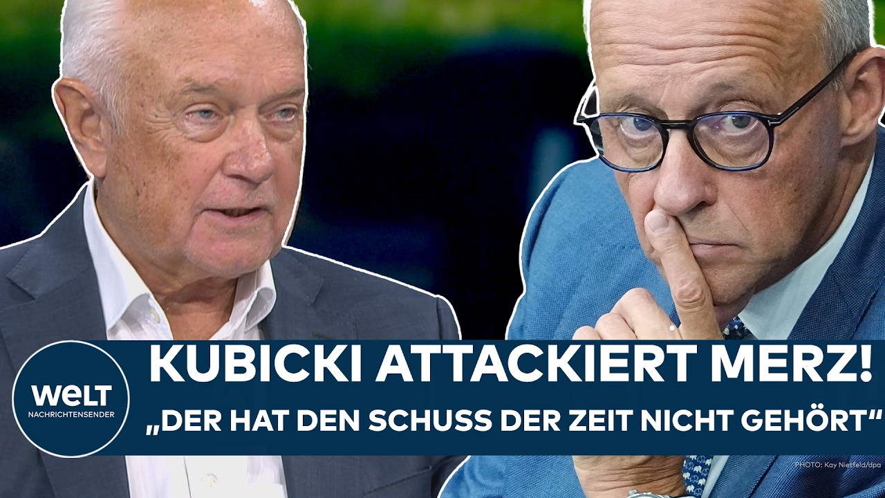 Wolfgang Kubicki (FDP) im TV-Interview, übt scharfe Friedrich Merz Kritik am Kanzler
