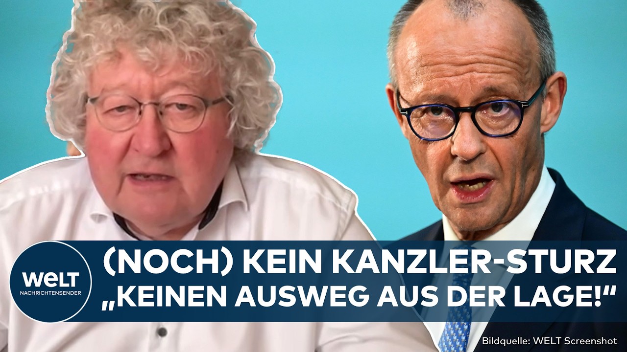 Friedrich Merz Kanzler – Friedrich Merz am Rednerpult beim CDU-Parteitag – Bundeskanzler unter Druck der eigenen Partei