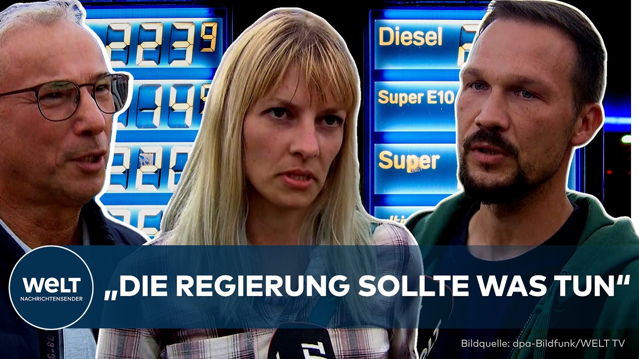 Autofahrer tankt an einer deutschen Tankstelle – steigende Spritpreise belasten Verbraucher