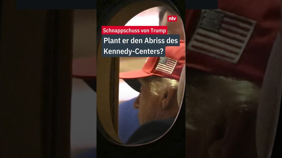 Kennedy Center Abriss – Donald Trump studiert Abrisspläne für das Kennedy Center in Washington an Bord der Air Force One