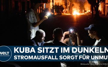 Dunkle Straßen in Havanna bei Nacht während des landesweiten Kuba Stromausfalls 2026