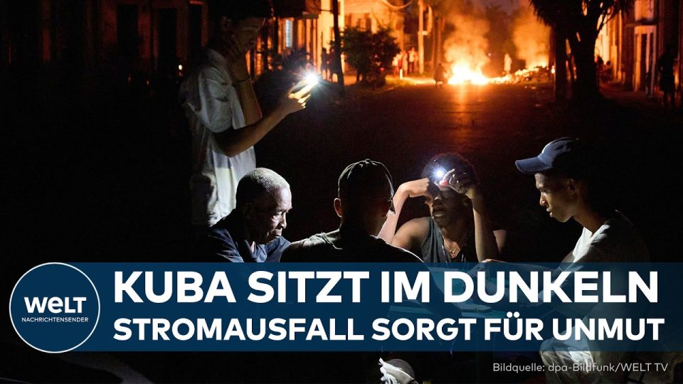Dunkle Straßen in Havanna bei Nacht während des landesweiten Kuba Stromausfalls 2026