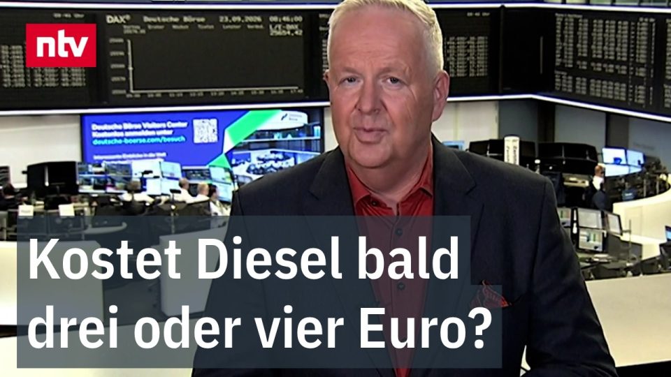 Zapfpistole an einer Dieseltankstelle – steigende Dieselpreise in Deutschland und weltweit