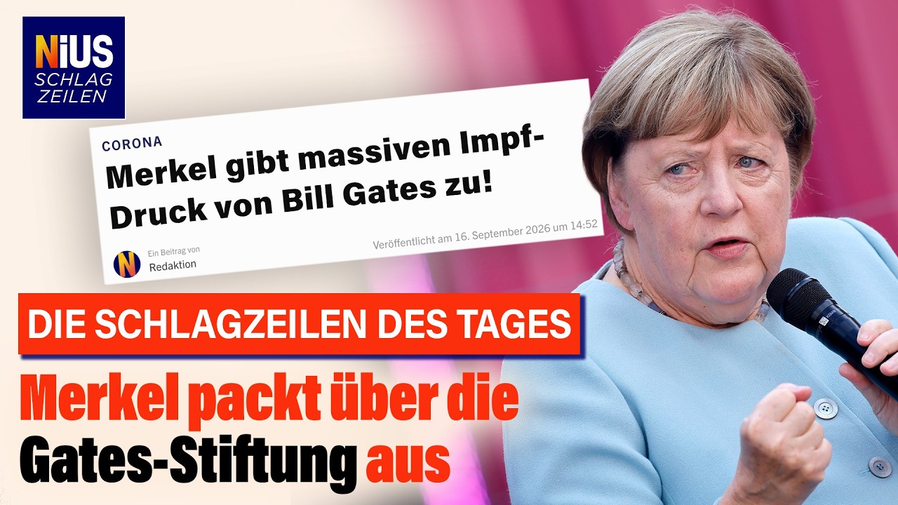 Angela Merkel und Bill Gates bei einem diplomatischen Treffen – Symbolbild zum Thema Merkel Bill Gates Impfdruck in der Coro…