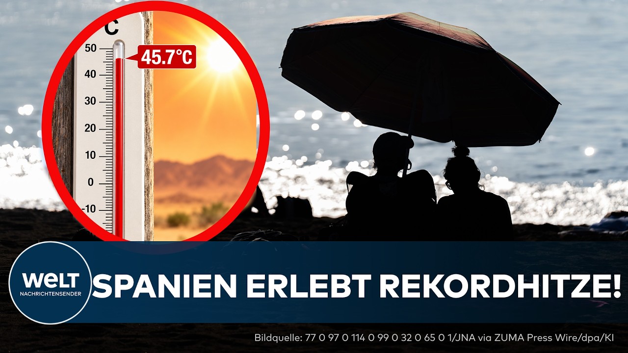 Flimmernde Hitze über einer andalusischen Landschaft – Hitzerekord Spanien im September 2026 mit 45,7 Grad