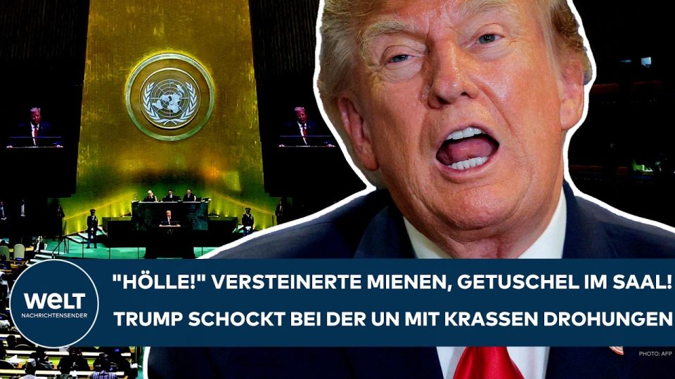UN-Vollversammlung Trump – US-Präsident Donald Trump spricht bei der UN-Vollversammlung in New York vor Weltvertretern