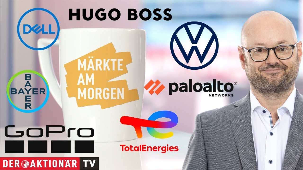 Händler an einer Börse beobachtet Kurstafel – Börsenmarkt Analyse mit fallenden DAX-Kursen und steigendem Ölpreis