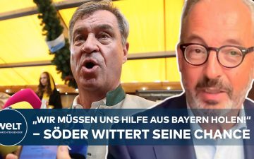 Machtwechsel Söder – Markus Söder am Rednerpult – möglicher Machtwechsel in der CDU-Führung von Merz zu Söder