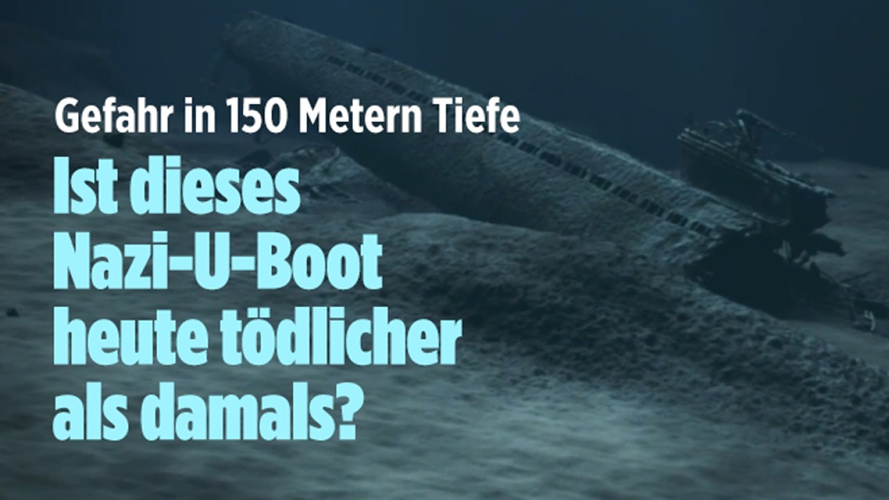 U864 Quecksilber – Unterwasseraufnahme des versunkenen Nazi-U-Boots U864 mit Quecksilbergefahr vor Norwegens Küste