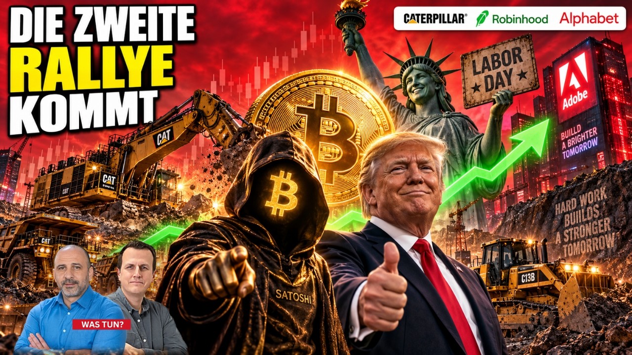 Bitcoin-Logo vor Börsenkursen auf einem Monitor, symbolisch für die erwartete Bitcoin Rally im Herbst 2026