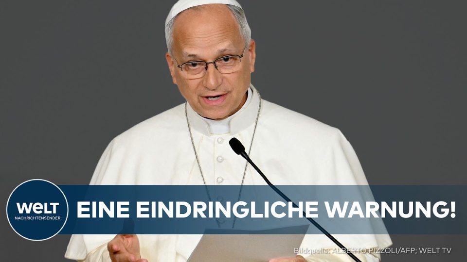 Papst Leo XIV KI-Warnung – Papst Leo XIV spricht in Paris über die Risiken von Künstlicher Intelligenz und Manipulation im d…
