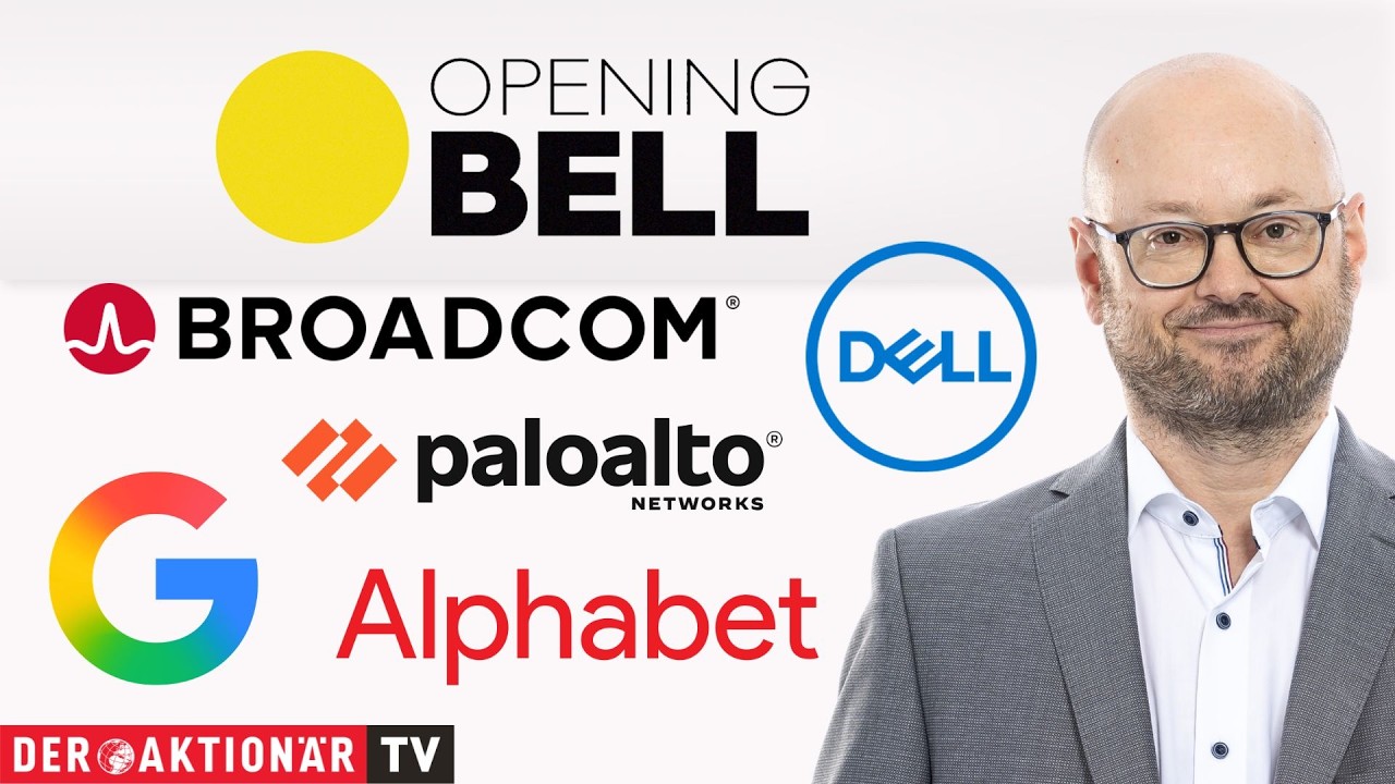 Quartalszahlen Tech-Aktien – Händler an der Wall Street verfolgen die Quartalszahlen von Dell, Palo Alto und Broadcom auf Bi…