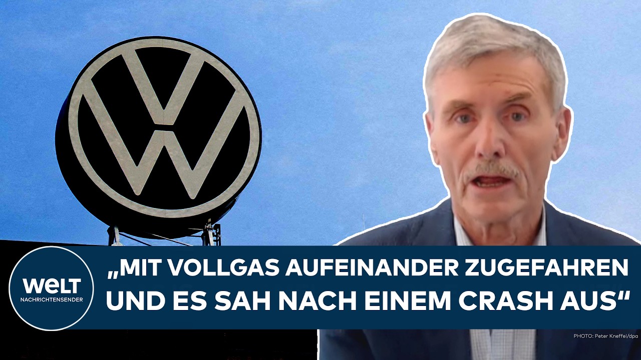 VW-Werk von außen mit Unternehmenslogo – Symbol für den geplanten VW Stellenabbau und den Zukunftsplan des Konzerns