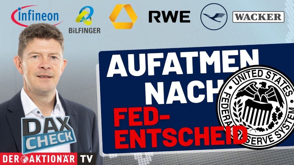 DAX-Check Börsenanalyse mit Fokus auf Bilfinger, Commerzbank und Infineon-Aktien auf Handelsbildschirmen