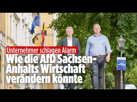 Zwei Unternehmer diskutieren in Magdeburg über AfD Sachsen-Anhalt Wirtschaft und Fachkräftemangel