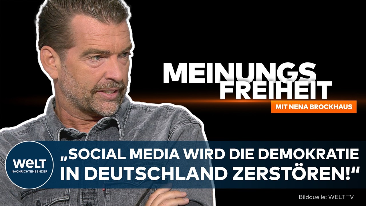 Politiker filmt Social-Media-Video mit Smartphone – Social Media Demokratie und politische Kommunikation im digitalen Zeital…