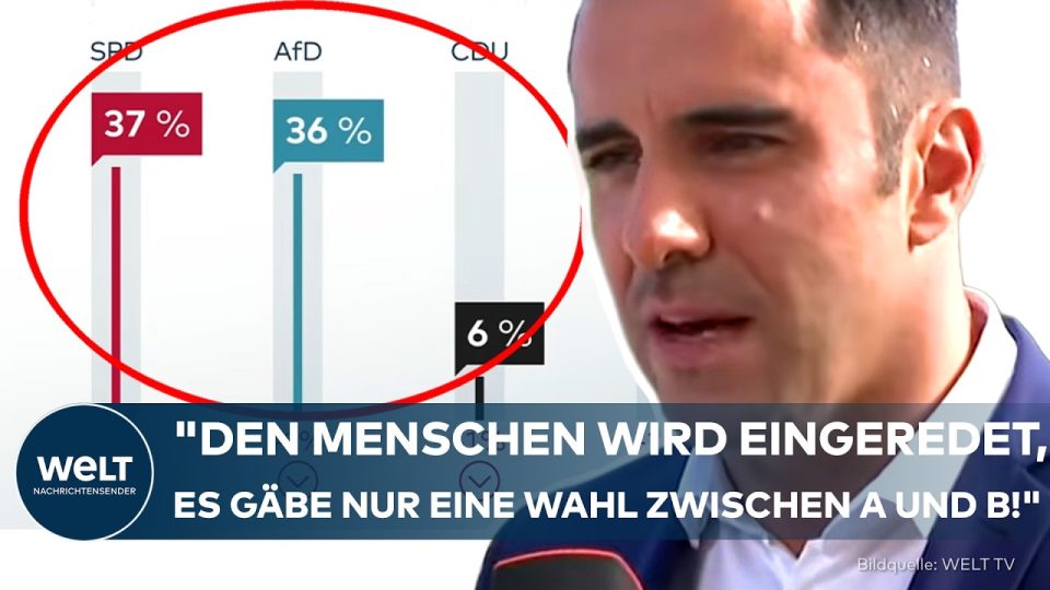 CDU Mecklenburg-Vorpommern – CDU-Spitzenkandidat Daniel Peters beim Interview im Wahlkampf-Endspurt zur Landtagswahl in Meck…