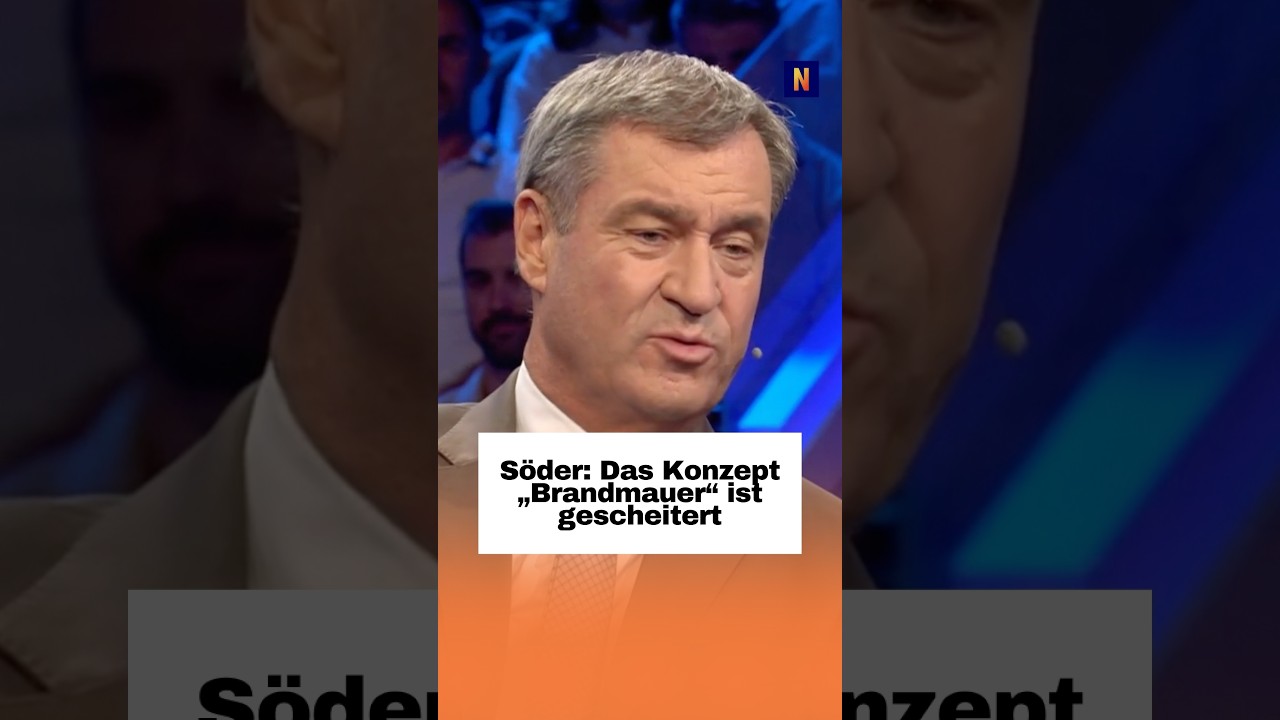 CSU-Chef Markus Söder spricht über das gescheiterte Brandmauer-Konzept gegen die AfD bei einer Pressekonferenz