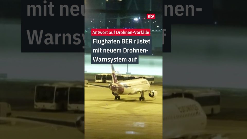 Drohnenerkennung am Flughafen Berlin-Brandenburg BER – Überwachungsanlage auf dem Flughafengelände