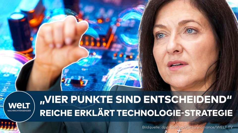 Technologie-Strategie Europa – Wirtschaftsministerin Katharina Reiche erläutert die europäische Technologie-Strategie mit Fo…