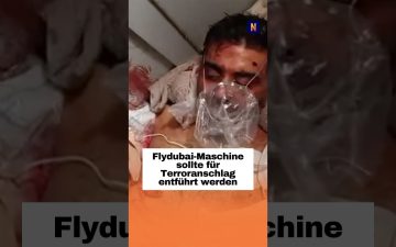 Flydubai Entführung – Flydubai-Flugzeug auf einem Flughafen – geplante Entführung für Terroranschlag vereitelt