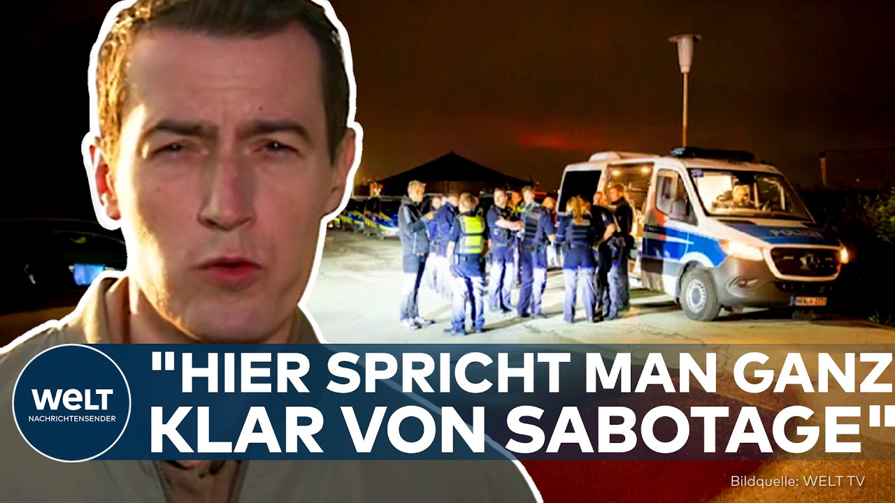 Gesperrtes Umspannwerk in Brandenburg nach mutmaßlicher Sabotage – Polizei sichert Beweise rund um Sabotage Umspannwerk