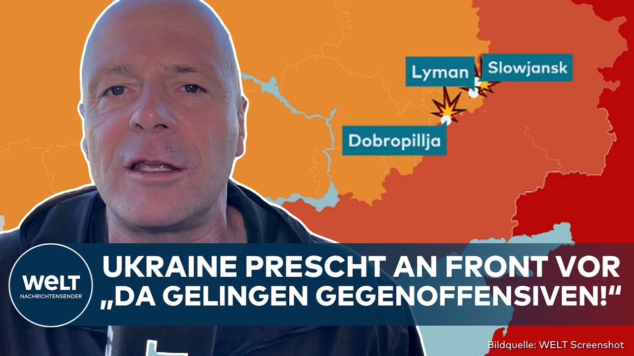 Frontlage Ukraine-Krieg – Ukrainische Soldaten an der Frontlage im Ukraine-Krieg nahe Kramatorsk im Donbas