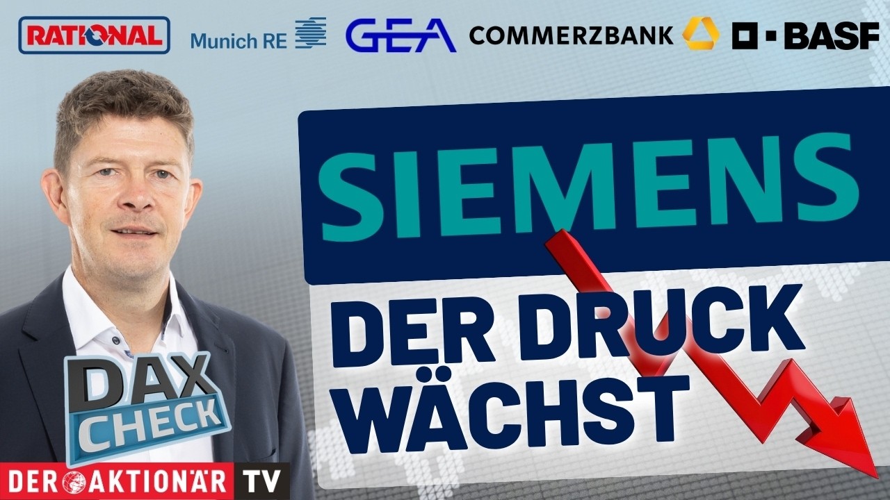DAX Zinsentscheidung – DAX-Kurstafel mit fallenden Kursen nach EZB-Zinsentscheidung und Ölpreisanstieg
