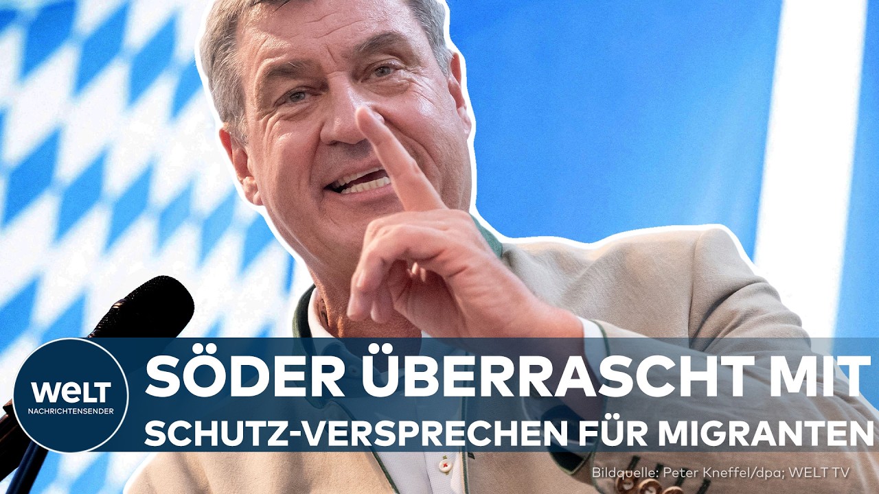 Söder Gillamoos Rede – Markus Söder hält seine Söder-Gillamoos-Rede vor tausenden Zuhörern im Festzelt in Abensberg