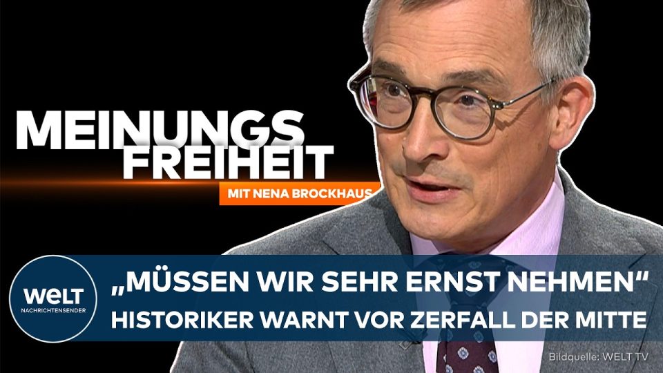 Brandmauer AfD – Historiker Andreas Rödder erklärt im TV-Studio die Folgen der Brandmauer zur AfD für die deutsche Demokratie