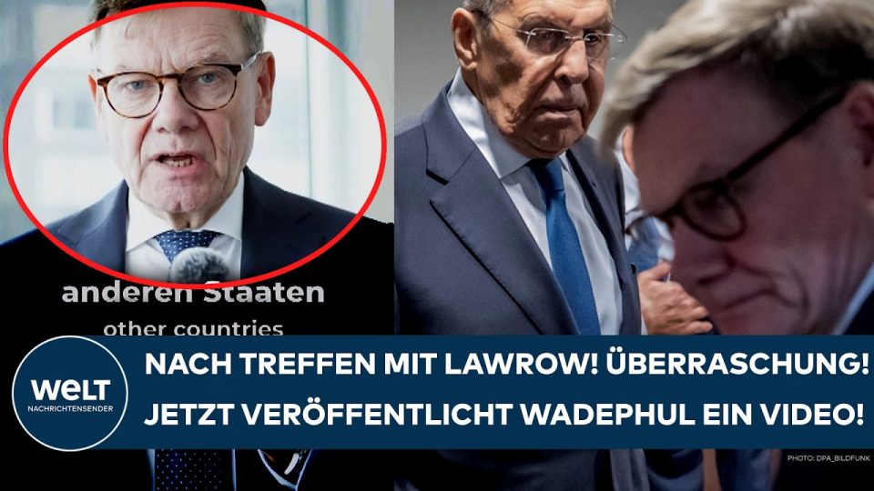 Wadephul Lawrow Treffen – Außenminister Wadephul und Lawrow beim bilateralen Treffen am Rande der UN-Generalversammlung zum …