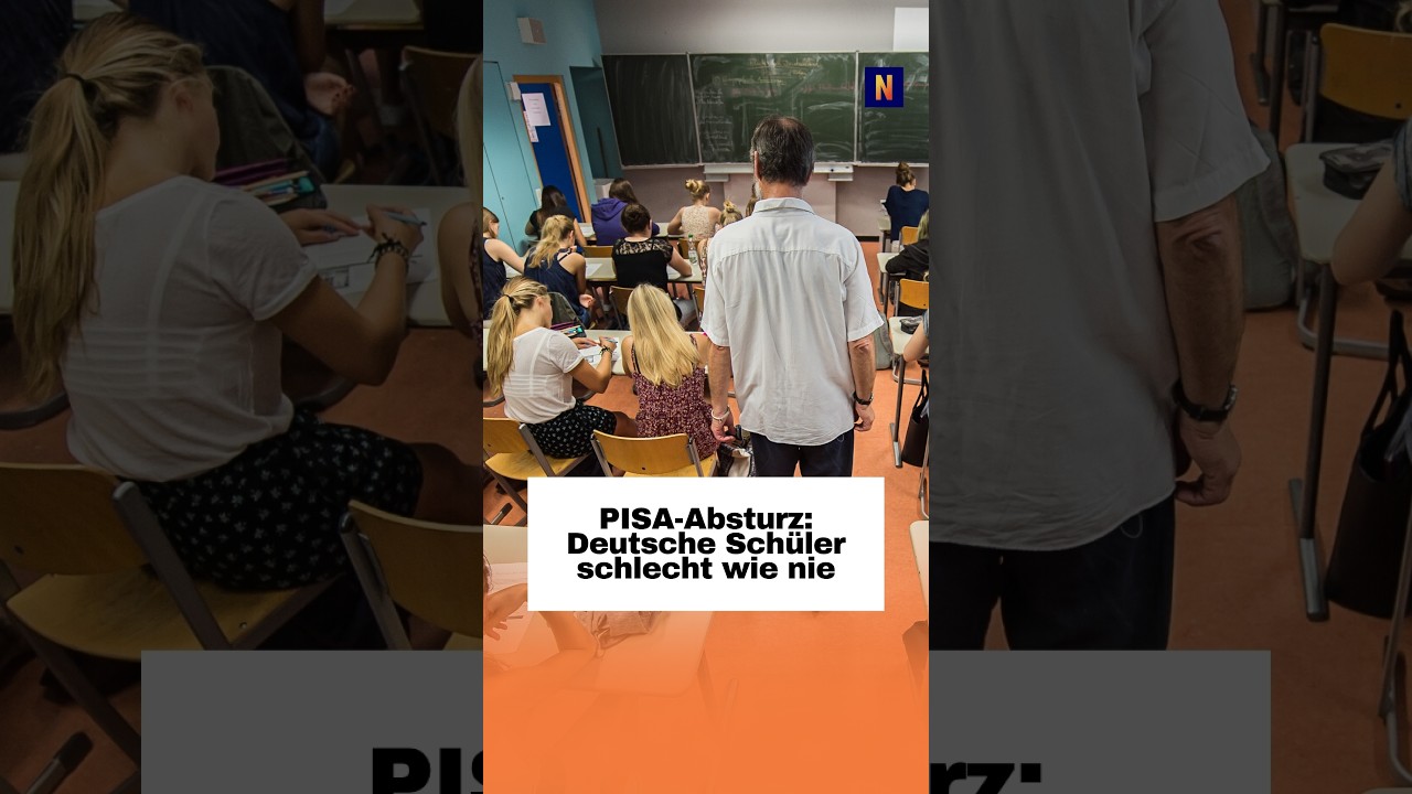 Schülerinnen und Schüler arbeiten konzentriert an Aufgaben im Klassenzimmer – PISA-Studie zeigt Leistungsrückgang in Deutsch…