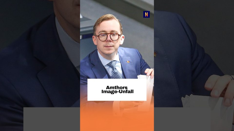 Philipp Amthor bei seinem Einzug ins Kanzleramt – Symbol für den Image-Unfall des CDU-Politikers