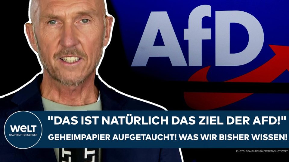 AfD-Strategiepapier liegt auf einem Tisch im Bundestag – Symbol für die geplante Annäherung an die Union