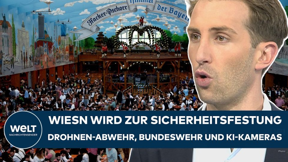 Oktoberfest Sicherheitskonzept – Blick auf die Theresienwiese beim Oktoberfest München – das neue Sicherheitskonzept umfasst…