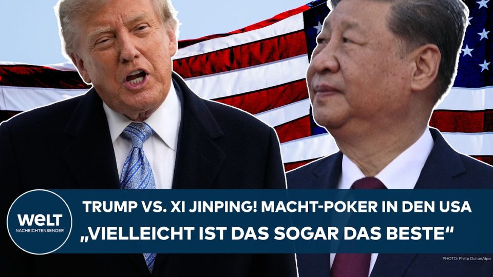 Donald Trump und Xi Jinping beim bilateralen Treffen – Trump Xi Jinping Treffen im Weißen Haus