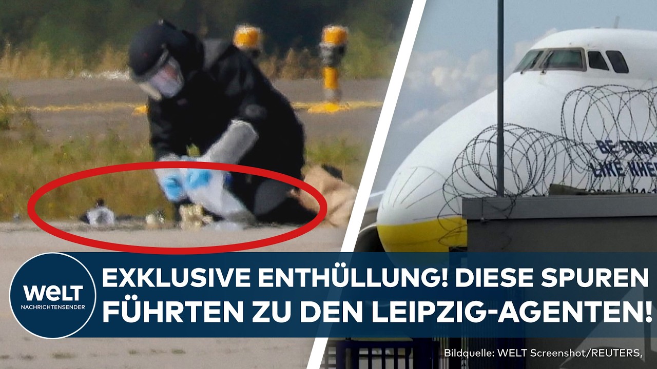 Drohnenangriff Leipzig – Sicherheitskräfte am Flughafen Leipzig-Halle nach dem Drohnenangriff auf eine ukrainische Frachtmas…