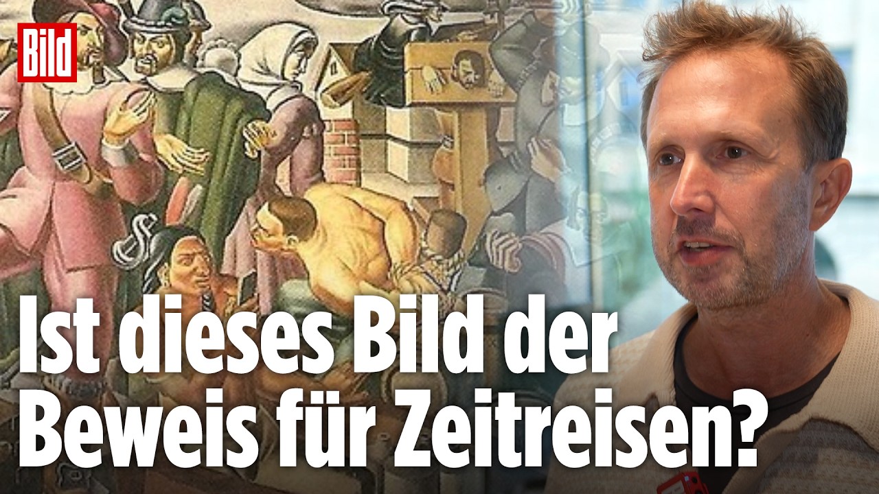 Historisches Gemälde aus der Biedermeierzeit mit Frau, die einen kleinen Gegenstand hält – viraler vermeintlicher Beweis für…