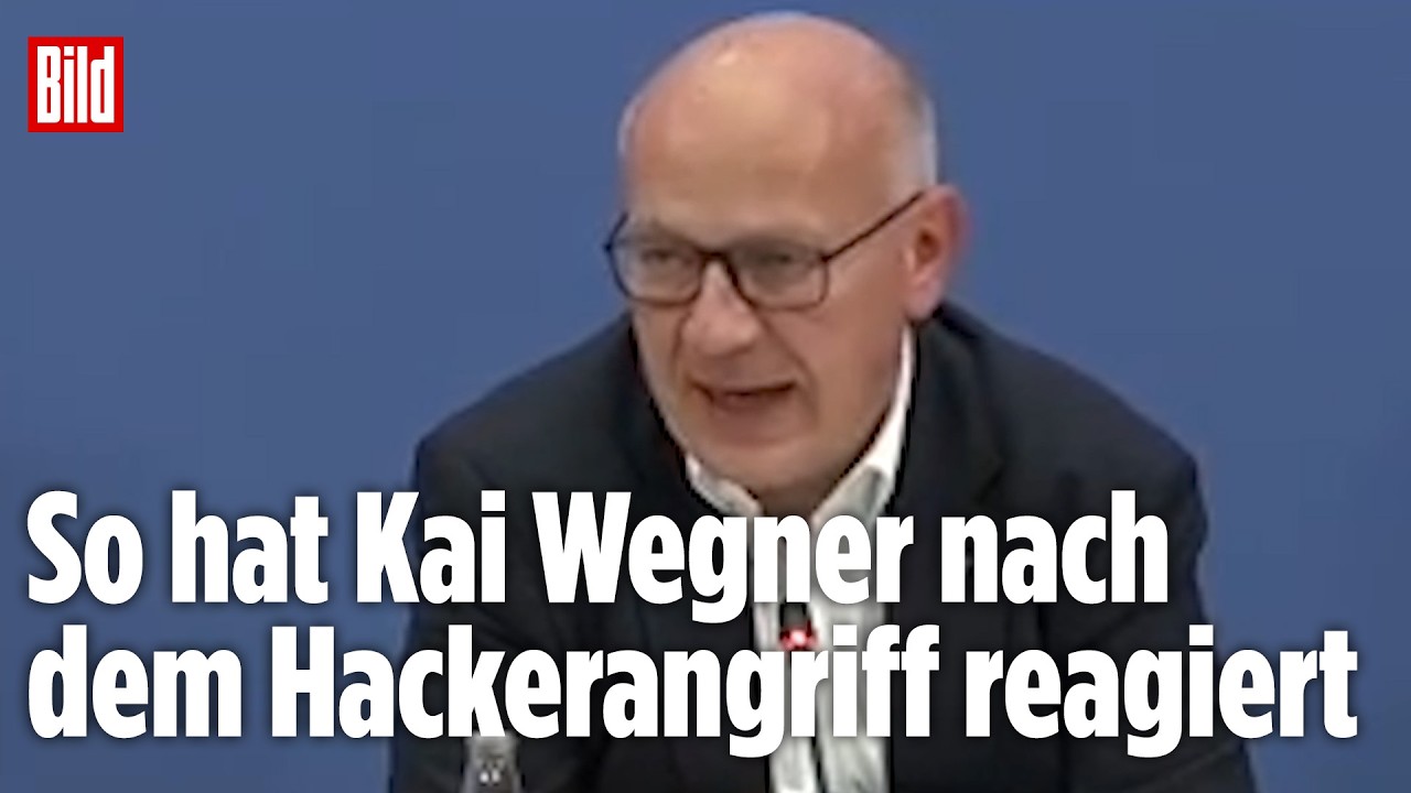 Cyberangriff Berlin – Berlins Bürgermeister Kai Wegner spricht über den Cyberangriff auf das Berliner Landesnetz und sensibl…