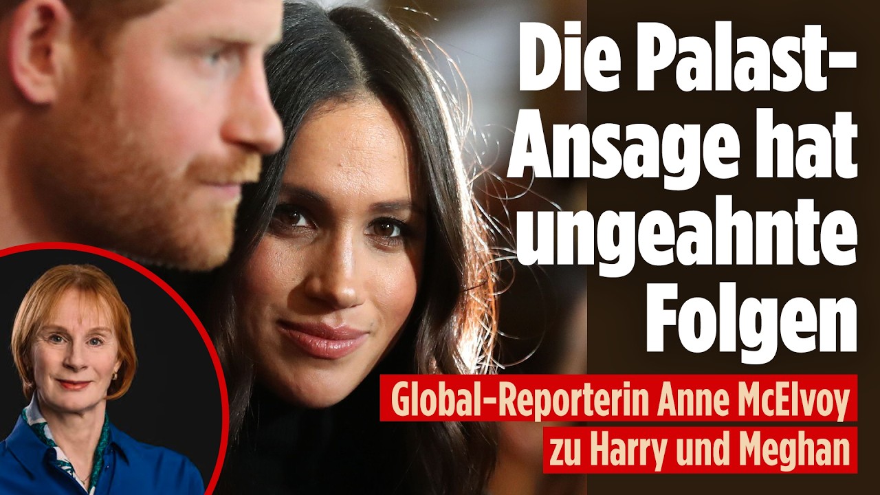 Harry und Meghan vor dem Buckingham-Palast in London, royales Paar als Privatpersonen eingestuft